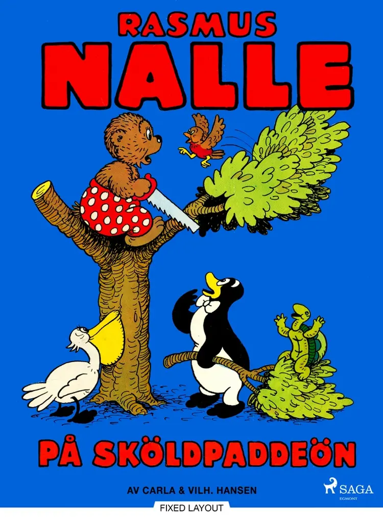 Rasmus Nalle på Sköldpaddeön af Vilhelm Hansen