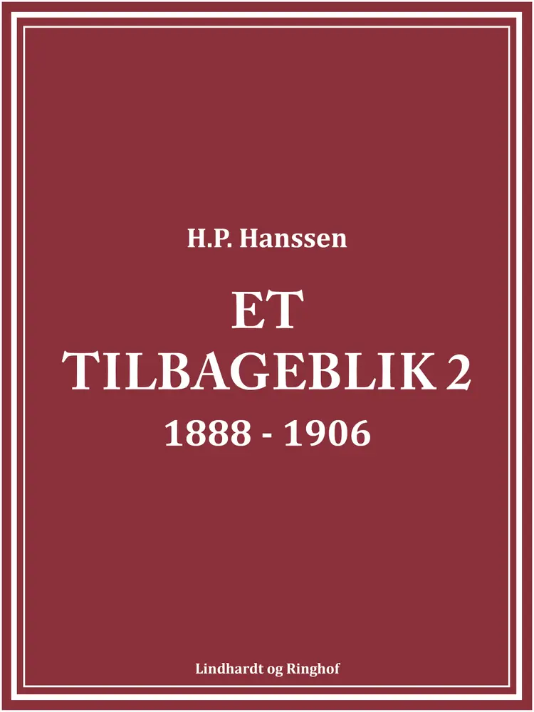 Et tilbageblik 2 af H.P. Hanssen