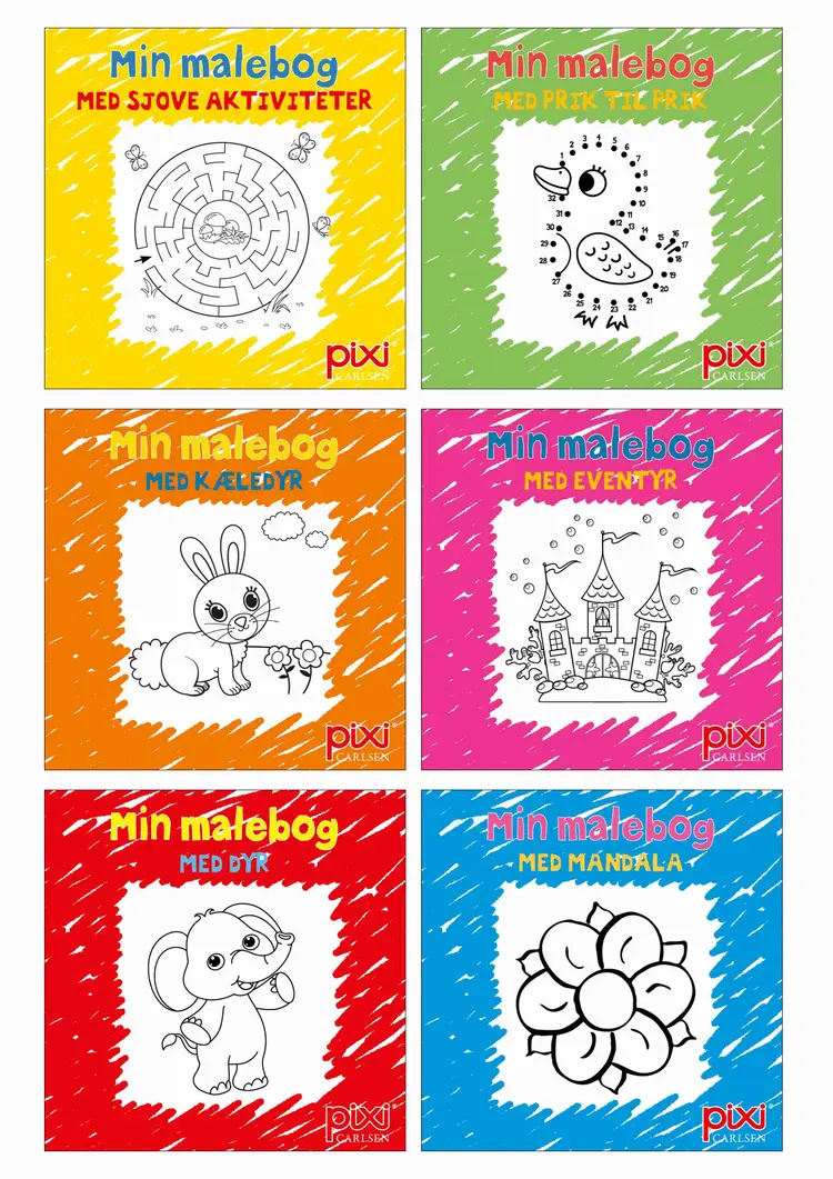 Krea Pixi®-serie 1: Male- og aktivitetsbøger (kolli 48) af .
