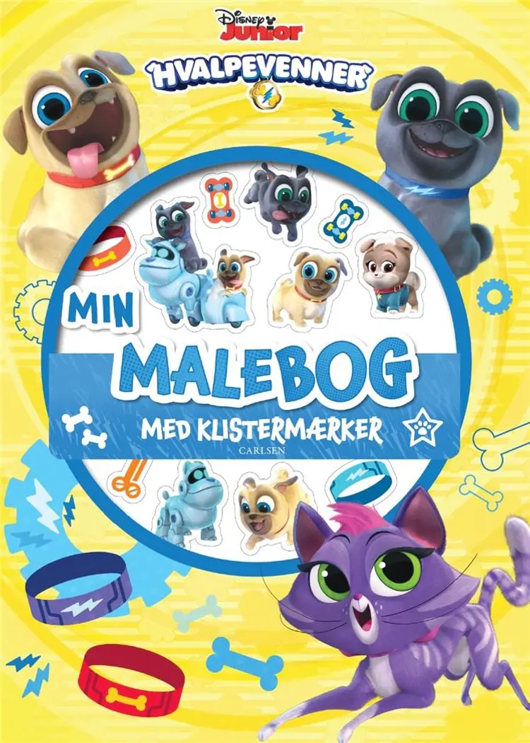 Hvalpevenner: Malebog med klistermærker (kolli 6) af .