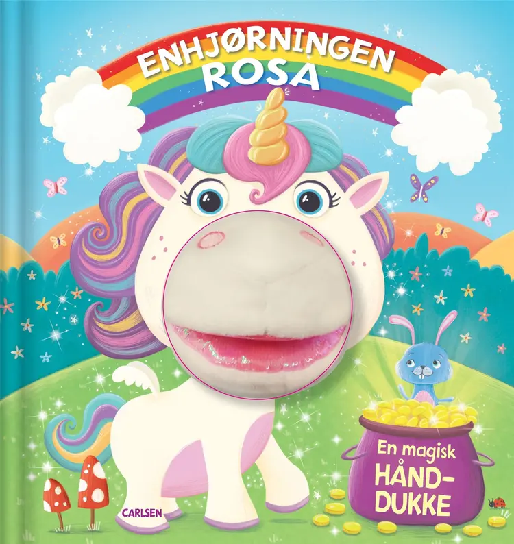 Enhjørningen Rosa - En bog med hånddukke af .