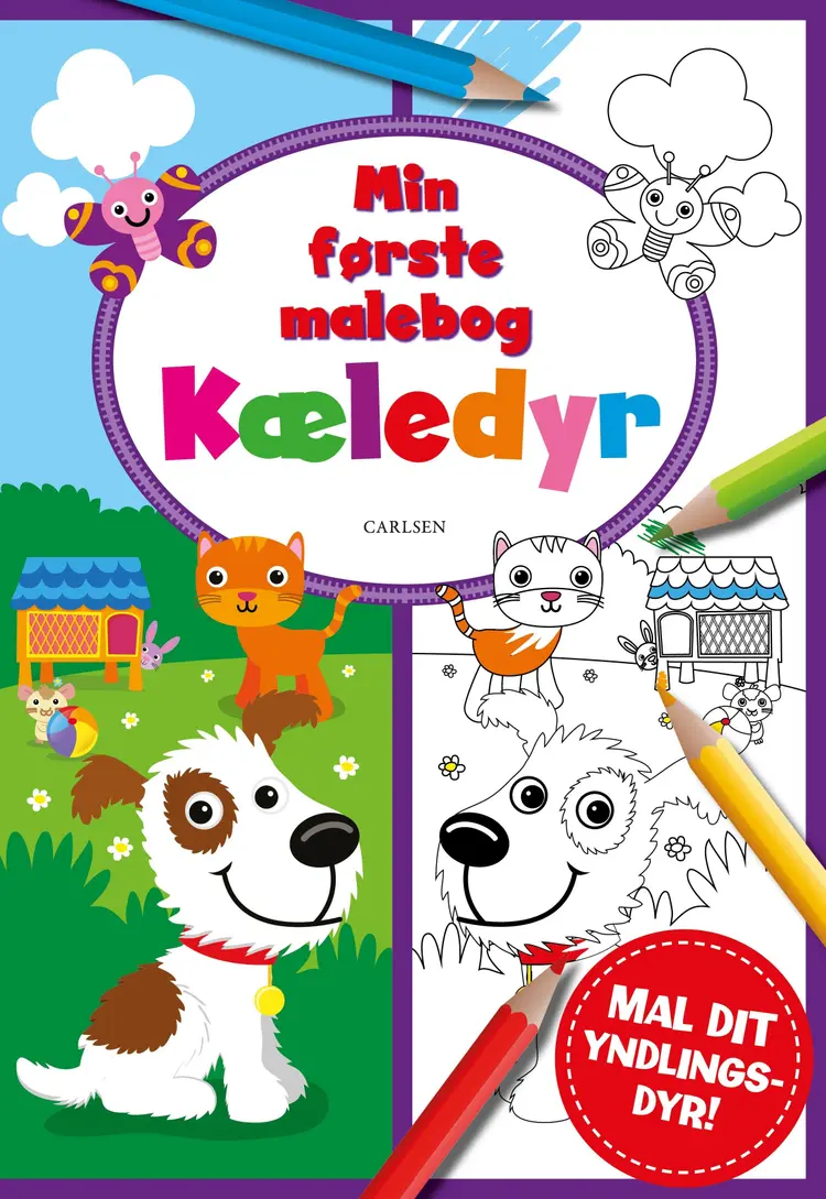 Min første malebog - kæledyr (kolli 6) af .
