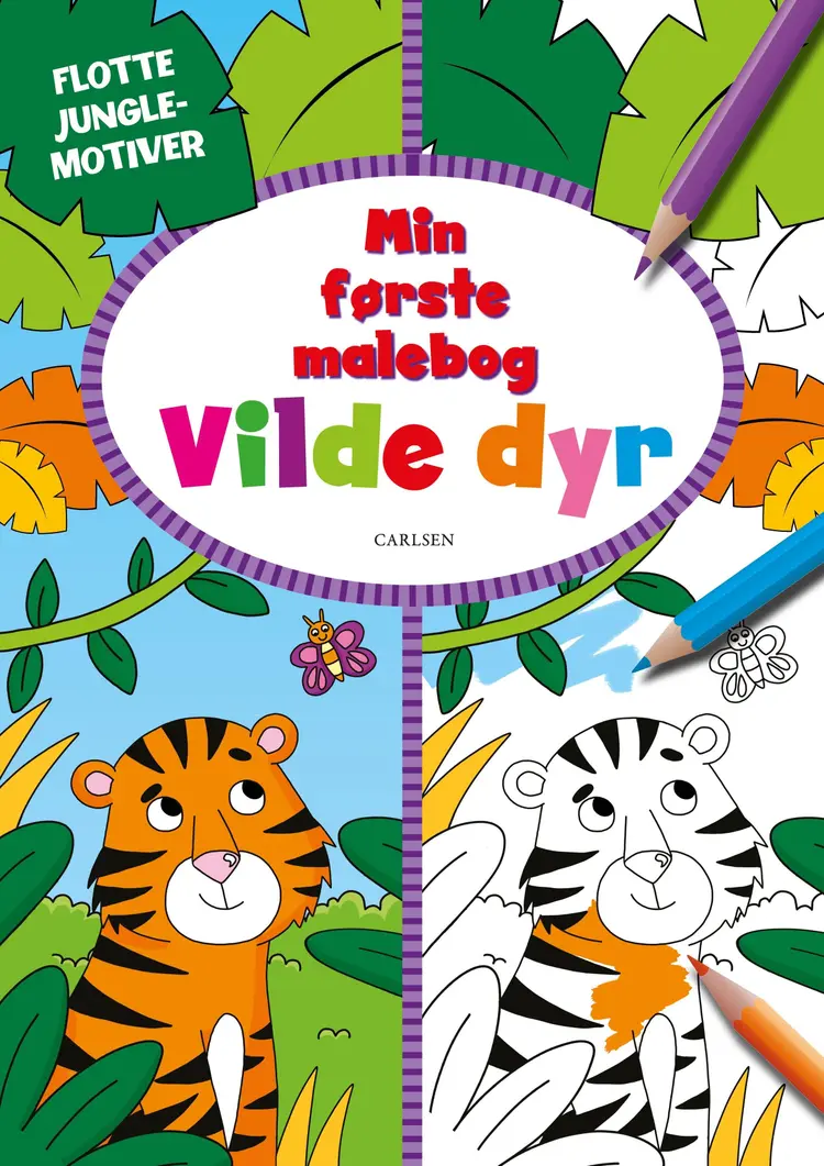 Min første malebog - vilde dyr (kolli 6) af .