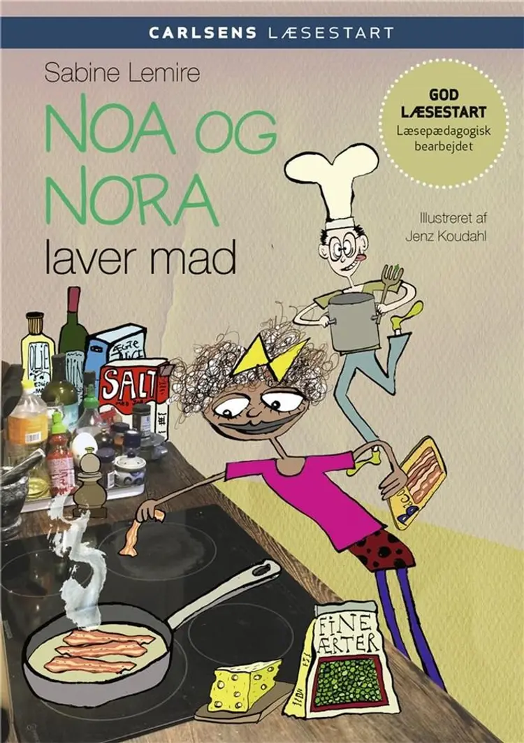 Carlsens læsestart - Noa og Nora laver mad af Lotte Kjeldskouv