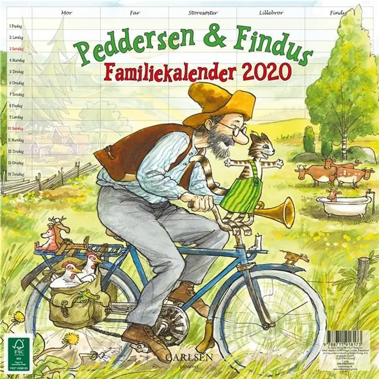 Peddersen & Findus - familiekalender 2020 af .
