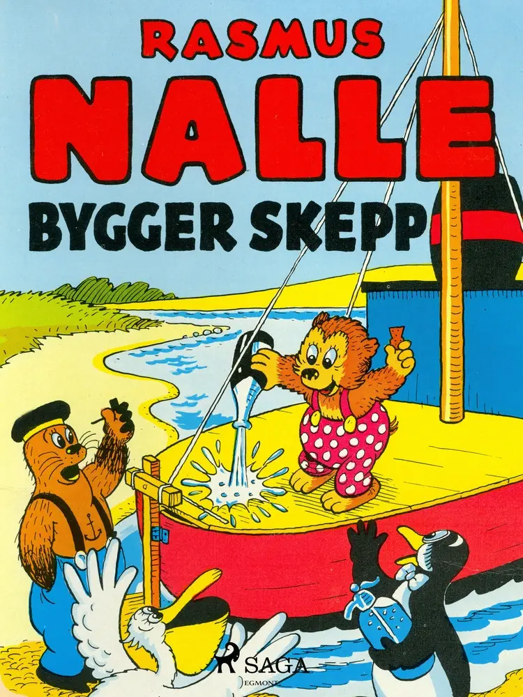 Rasmus Nalle bygger skepp af Carla Og Vilhelm Hansen