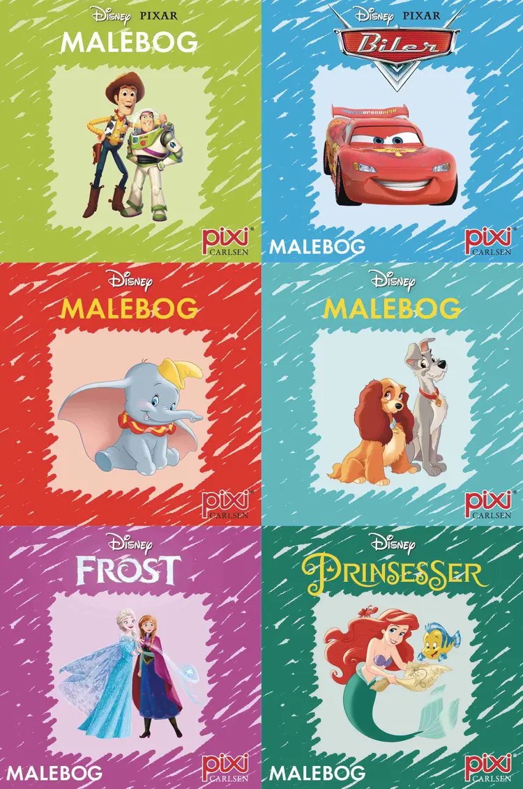 Krea Pixi®-serie 3: Disney-malebøger (kolli 48) af Disney