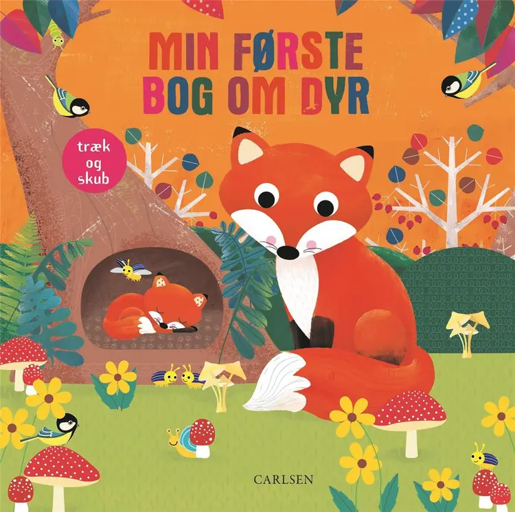 Min første bog om dyr - træk og skub af .