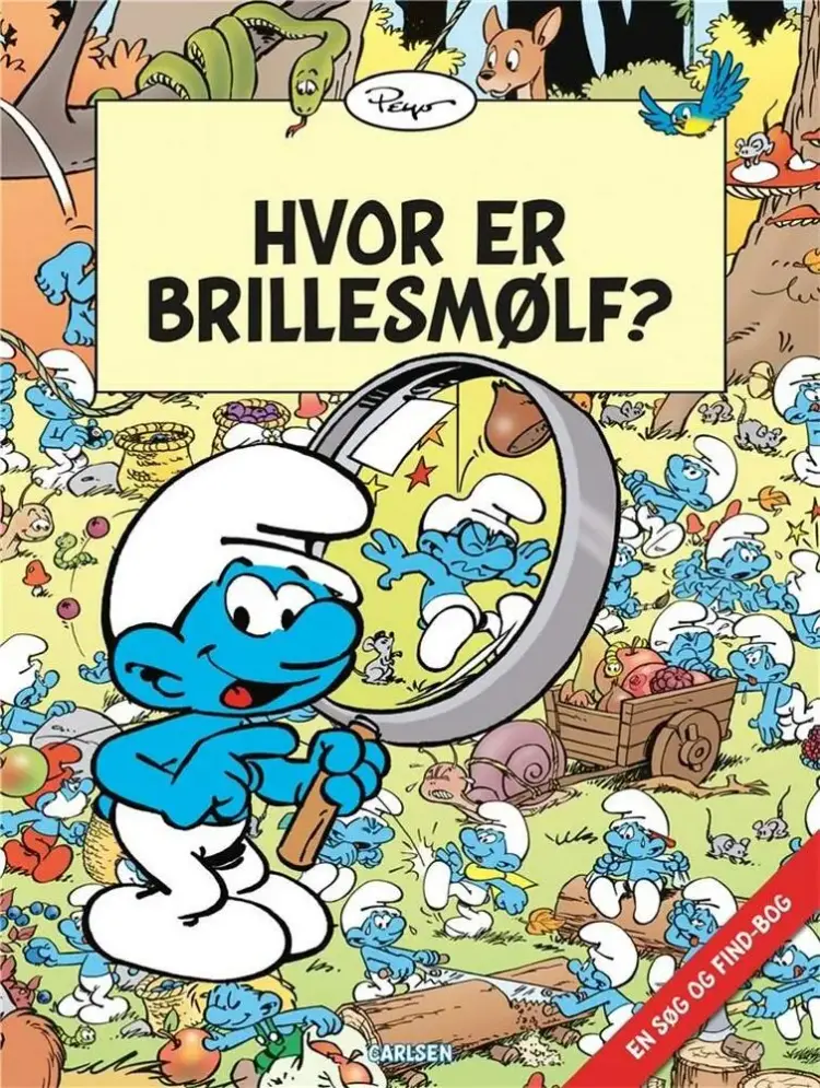 Hvor er Brillesmølf? af Peyo
