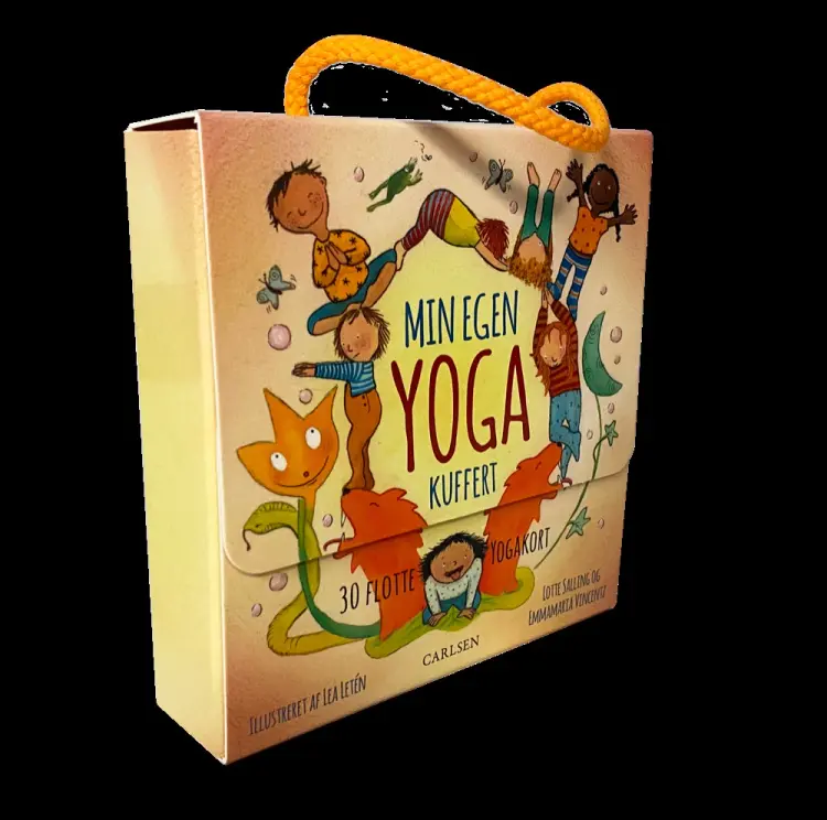 Min egen kuffert med yogakort af Lotte Salling