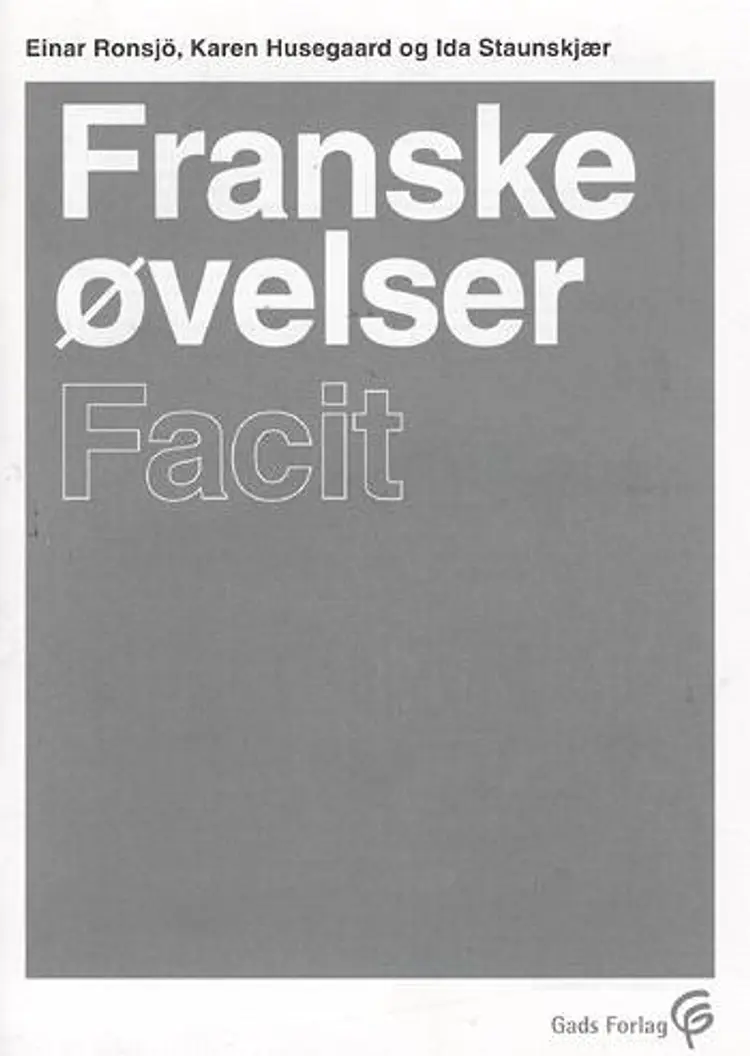 Franske øvelser - facit af Einar Ronsjö