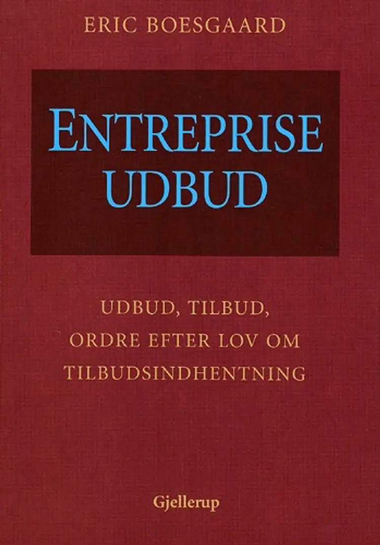 Entrepriseudbud af Eric Boesgaard