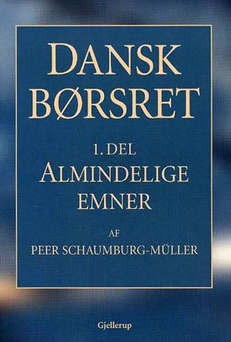Dansk børsret af .