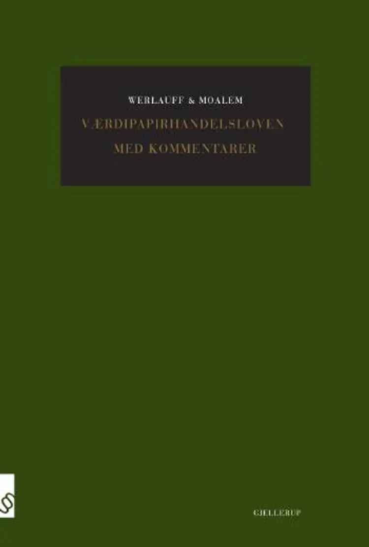 Værdipapirhandelsloven med kommentarer af Erik Werlauff