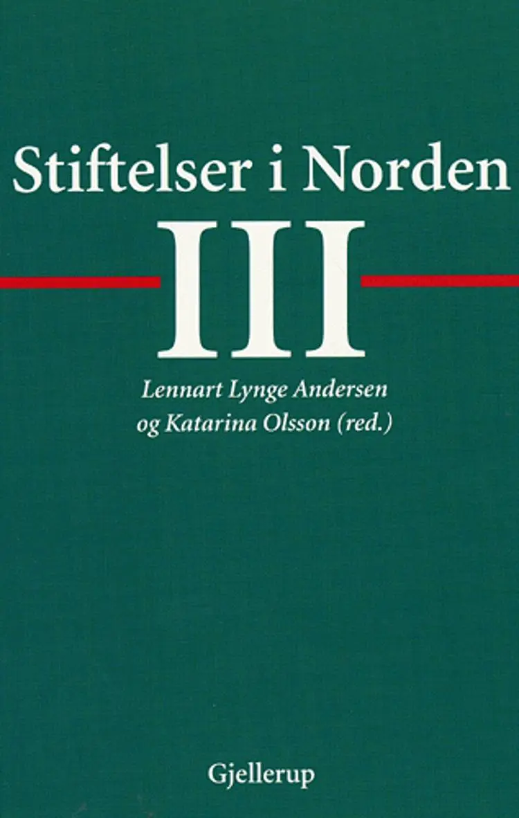 Stiftelser i Norden III af .