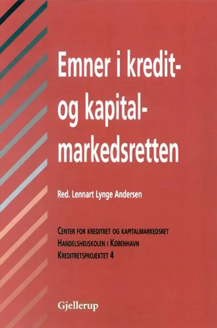 Emner i kredit- og kapitalmarkedsretten af .