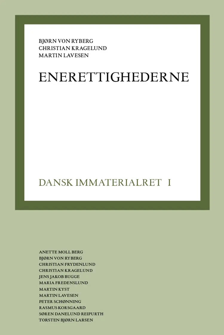 Dansk immaterialret l af Martin Lavesen