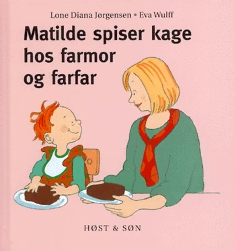 Matilde spiser kage hos farmor og farfar af Lone Diana Jørgensen