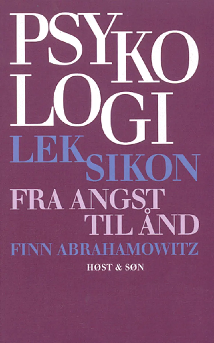 Psykologileksikon af Finn Abrahamowitz