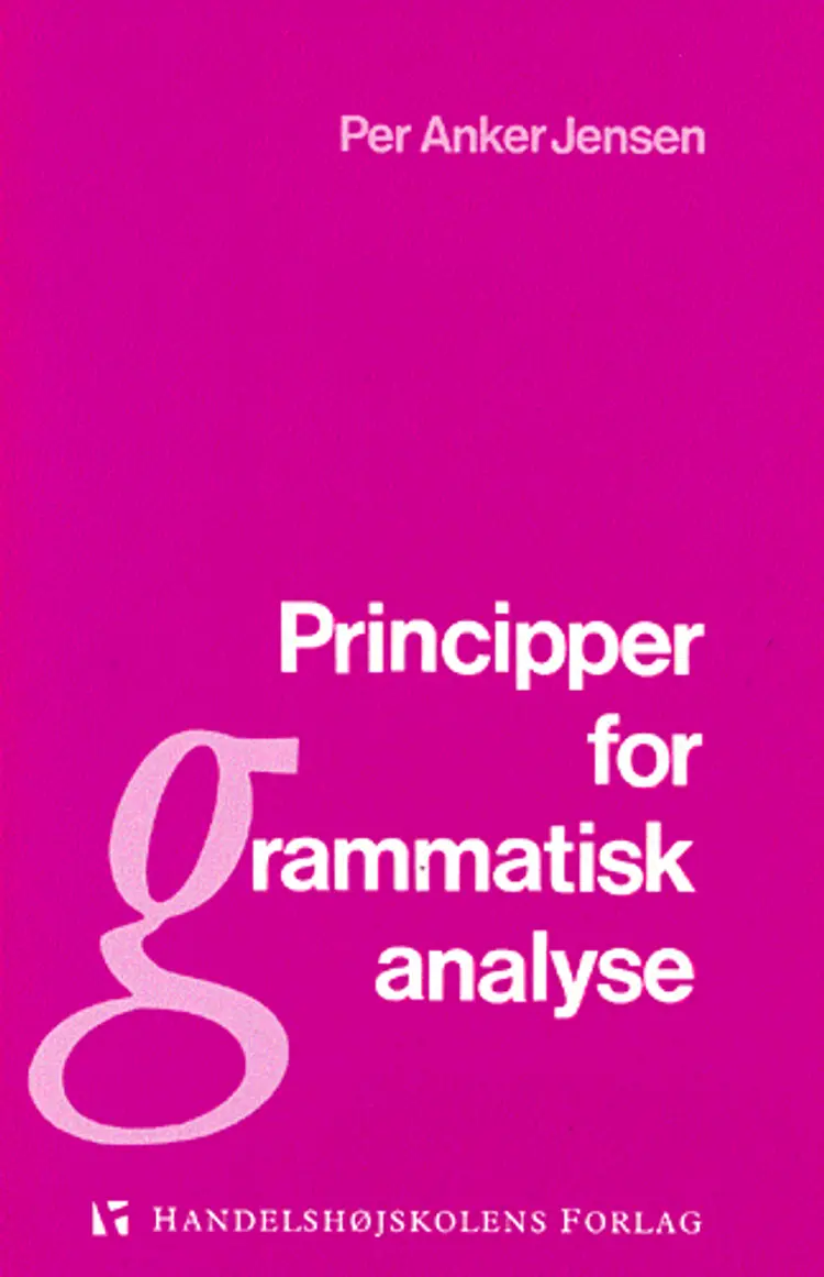 Principper for grammatisk analyse af Per Anker Jensen