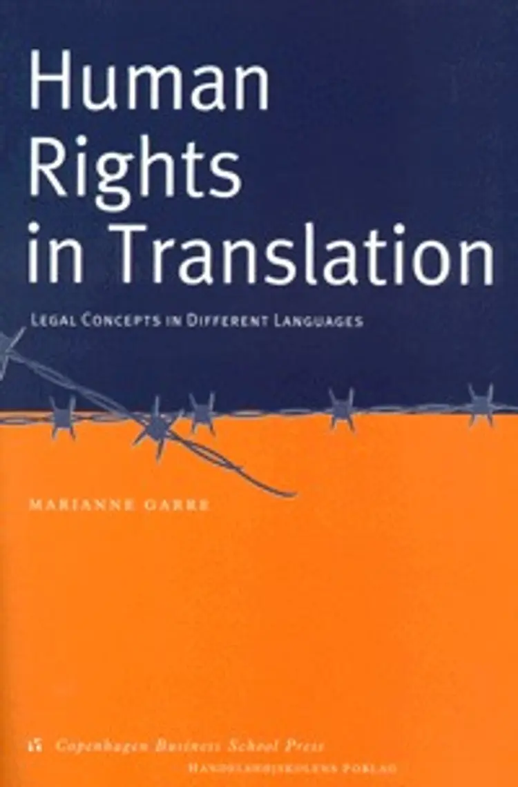 Human rights in translation af Marianne Garre