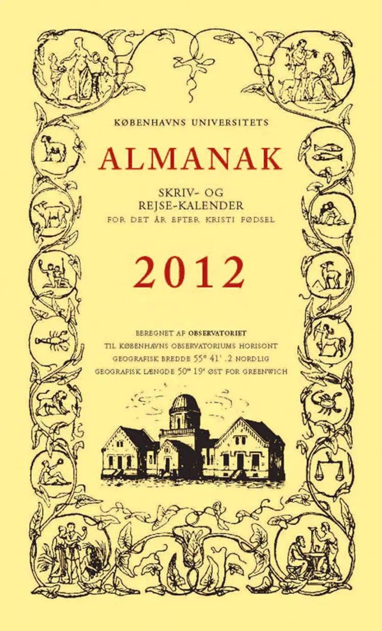 Københavns Universitets almanak 2012 af Universitetets Almanakkontor