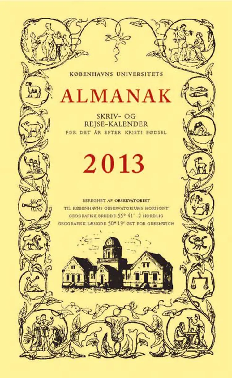 Københavns Universitets almanak 2013 af Universitetets