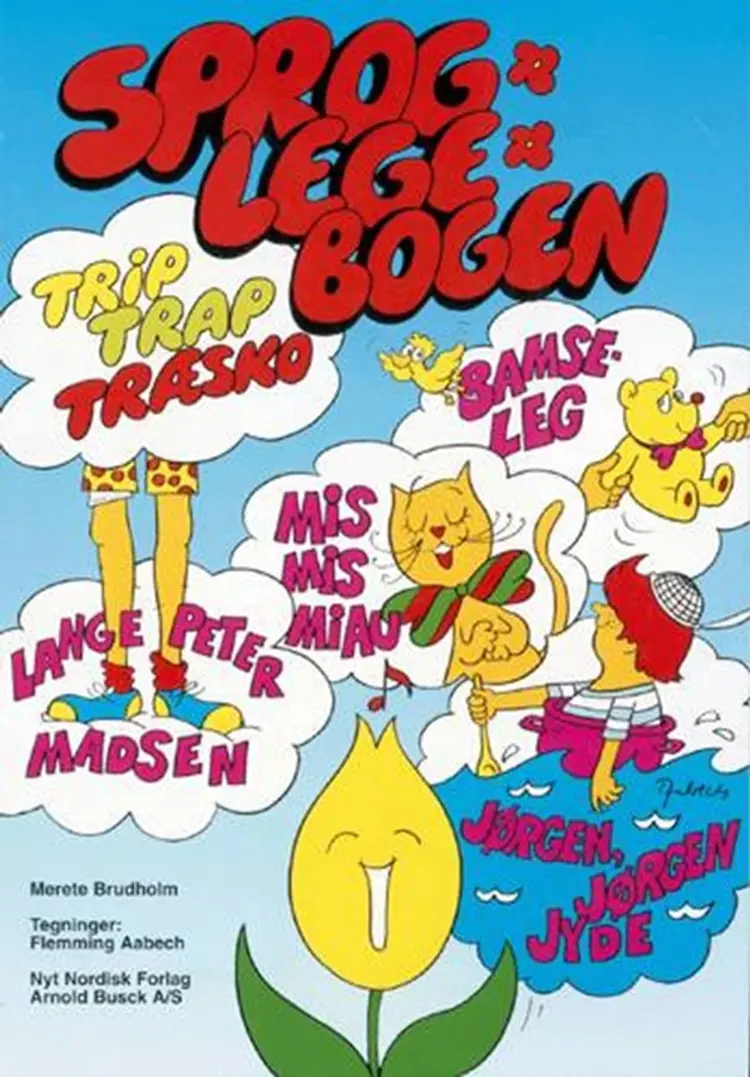 Trip Trap Træsko. Sproglegebogen af Merete Brudholm