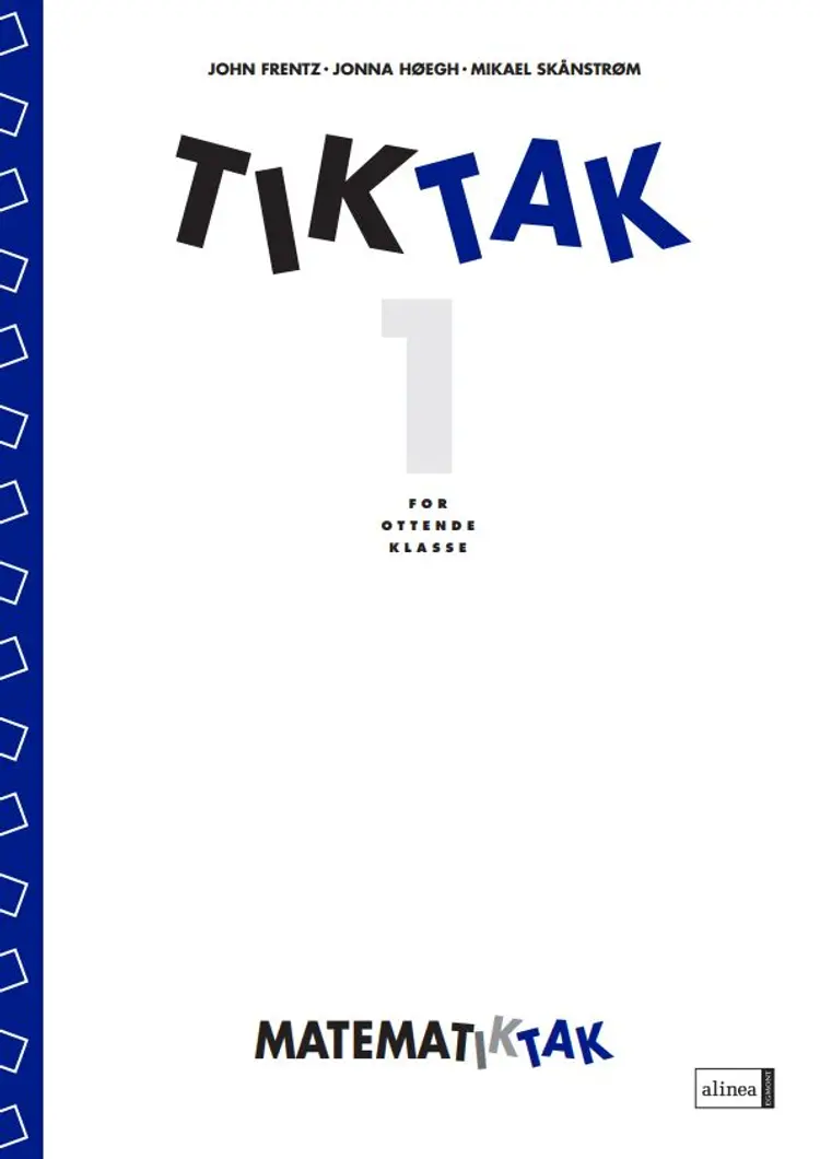 Matematiktak for ottende klasse af John Frentz