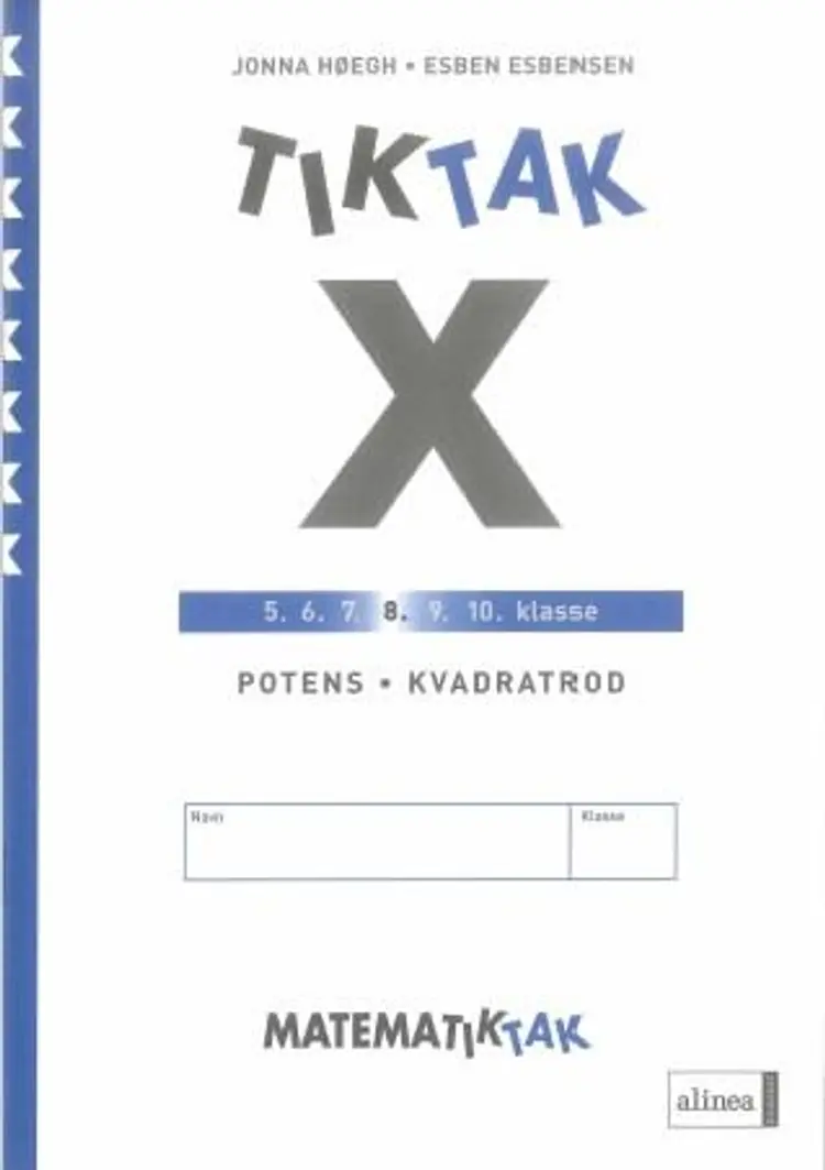 Matematiktak for ottende klasse af .