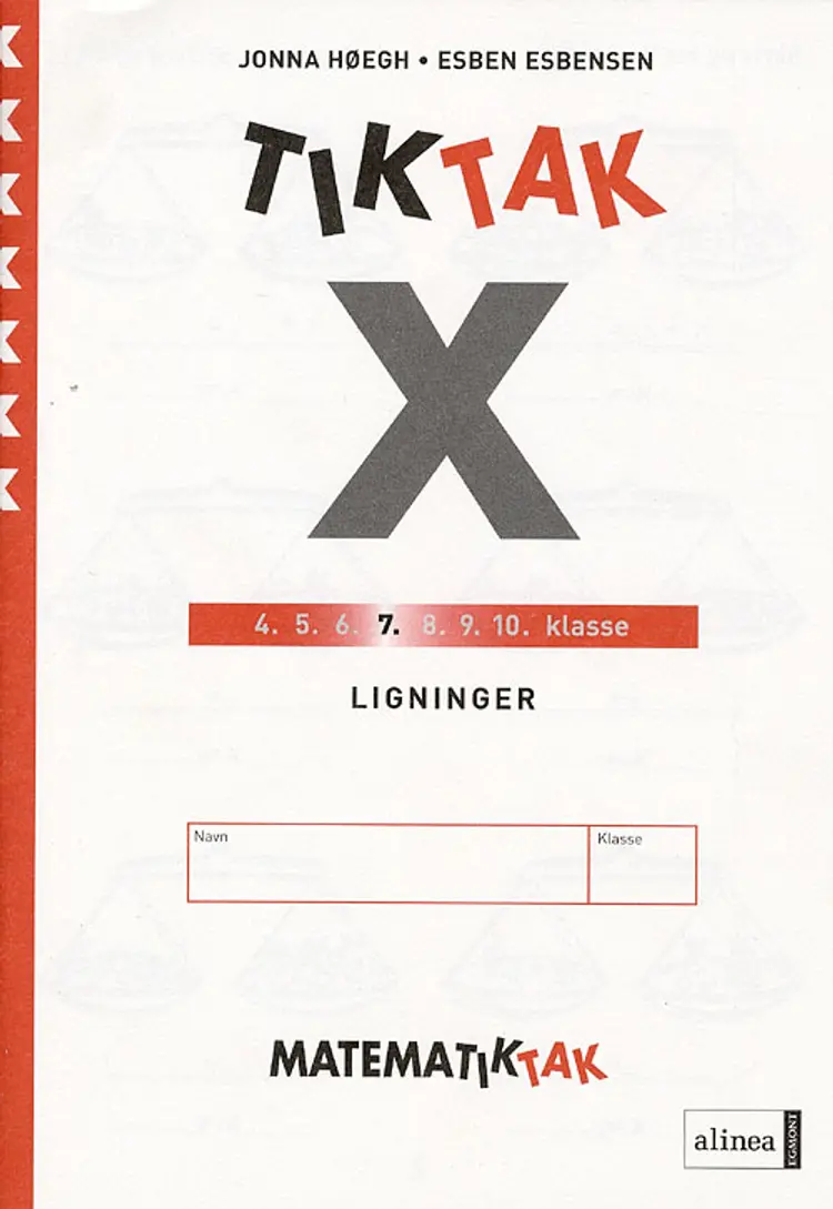 Matematiktak for syvende klasse af .