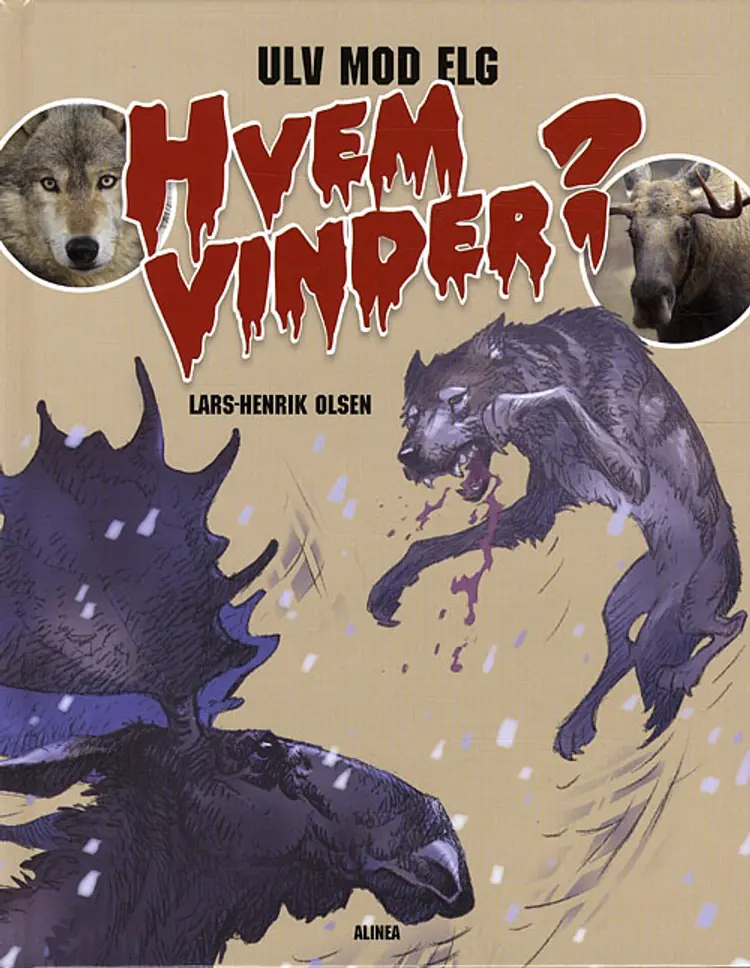 Ulv mod elg af Lars-Henrik Olsen
