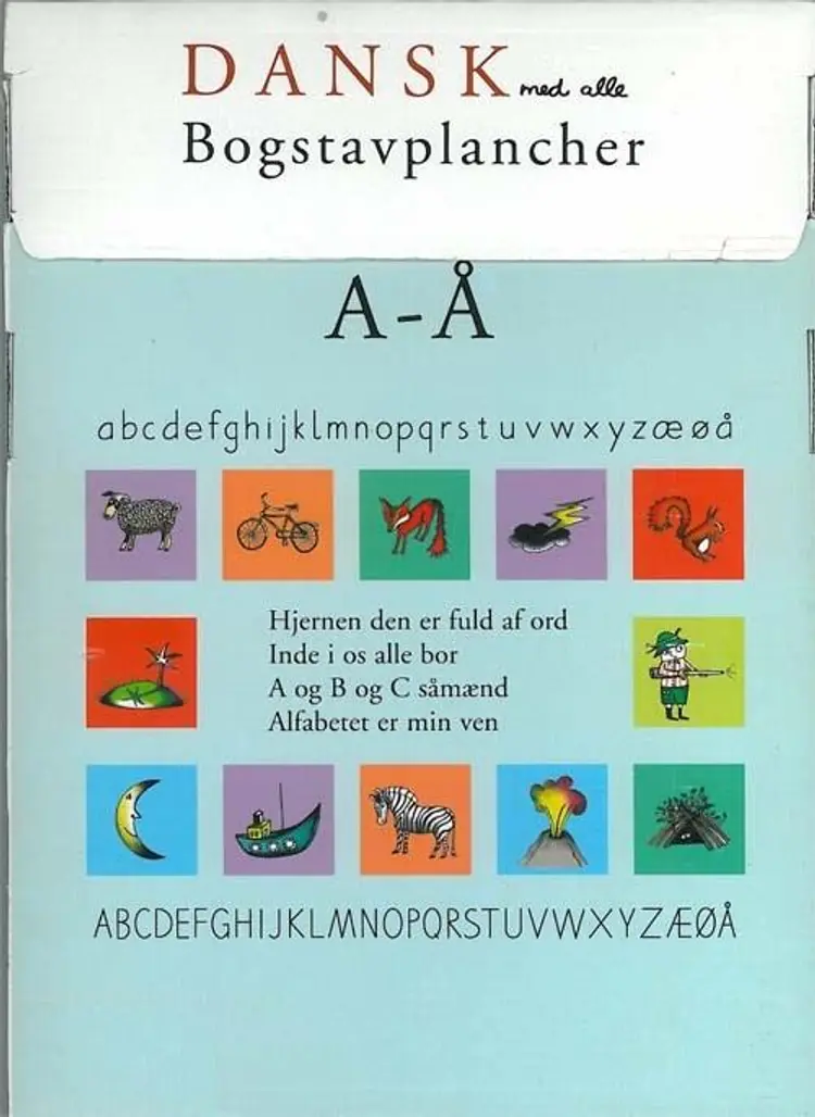 Dansk med alle, Bogstavplancher af .