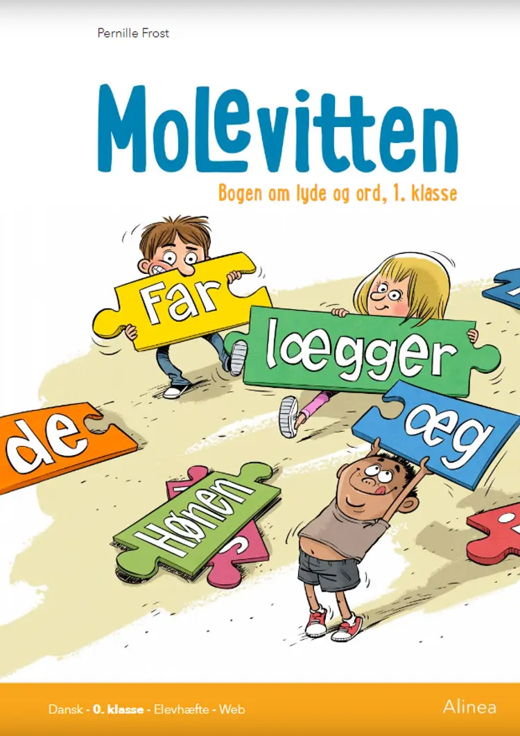 Molevitten, 1. kl., Bogen om lyde og ord, Elevhæfte/Web af Pernille Frost