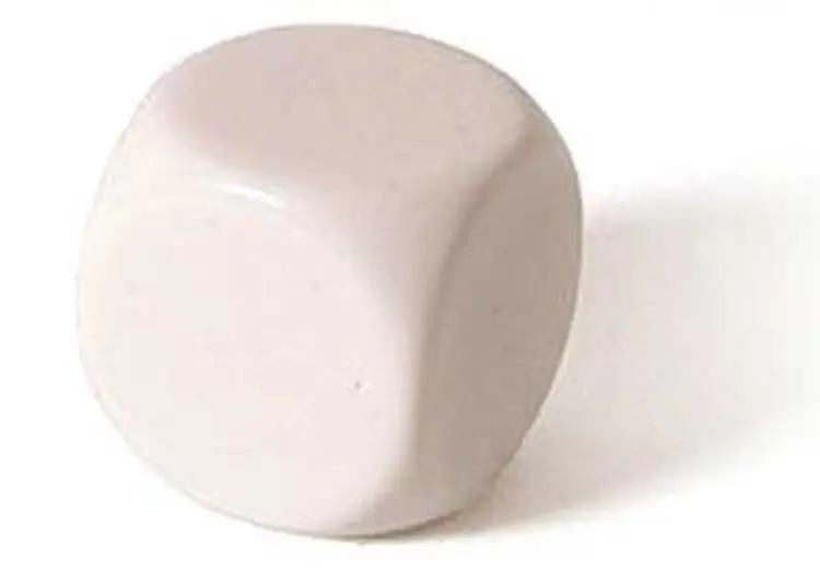 Blank terning (12 stk.) af .