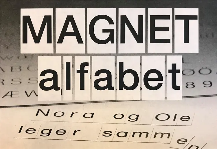 Magnet alfabet af .