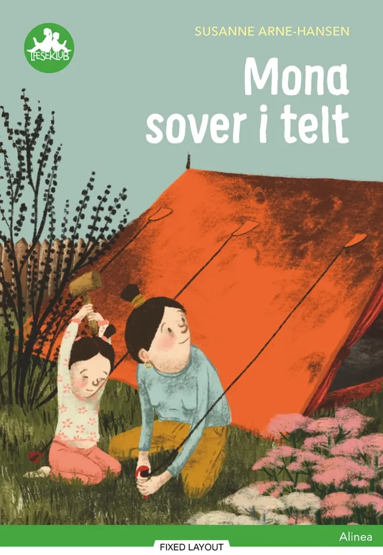 Mona sover i telt af Susanne Arne-Hansen
