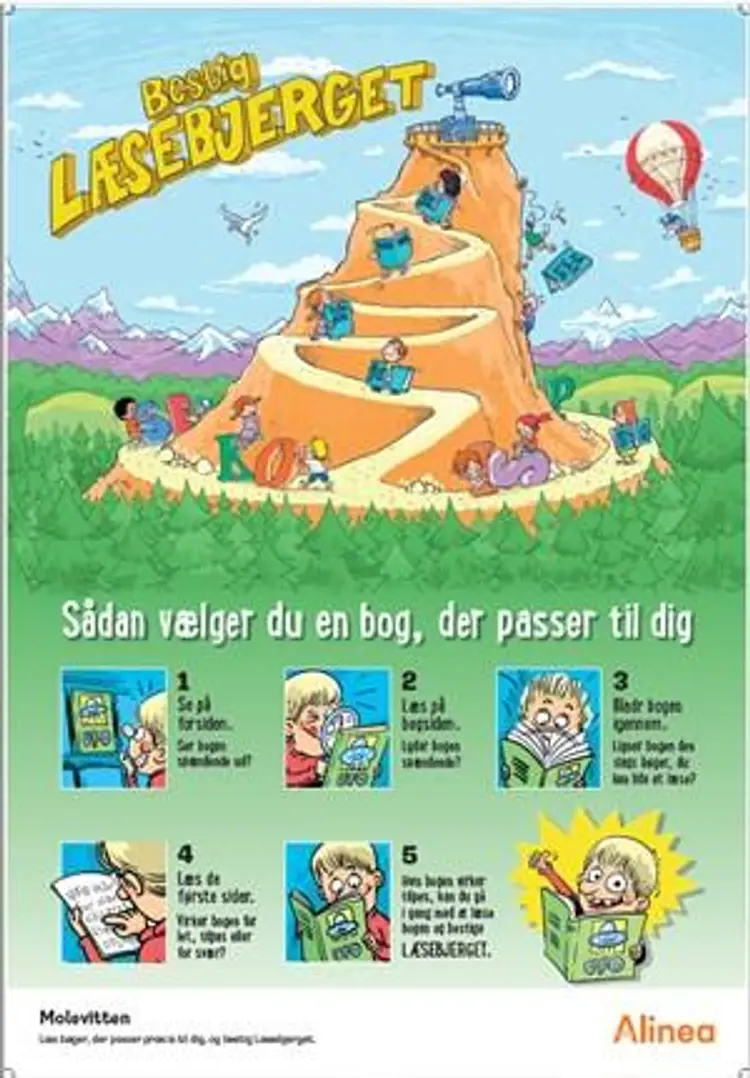 Molevitten, 2. klasse, Læsebjerget af .