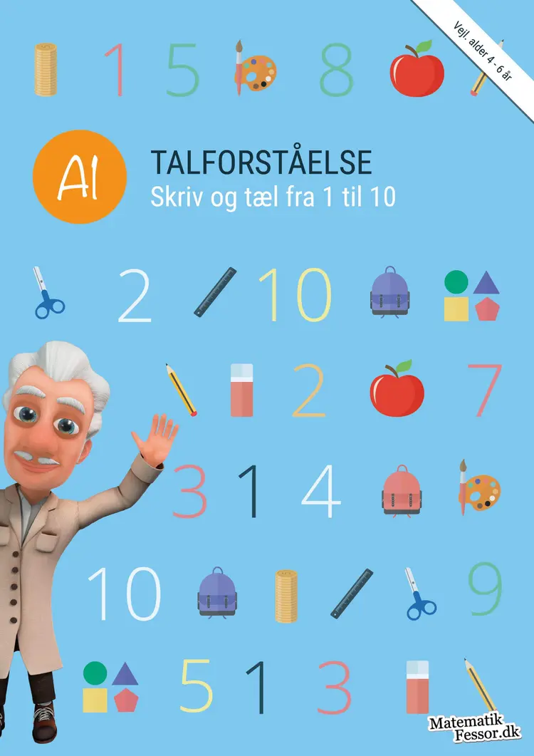A1 - Talforståelse, Skriv og tæl fra 1 til 10 (Kolli 6) af .