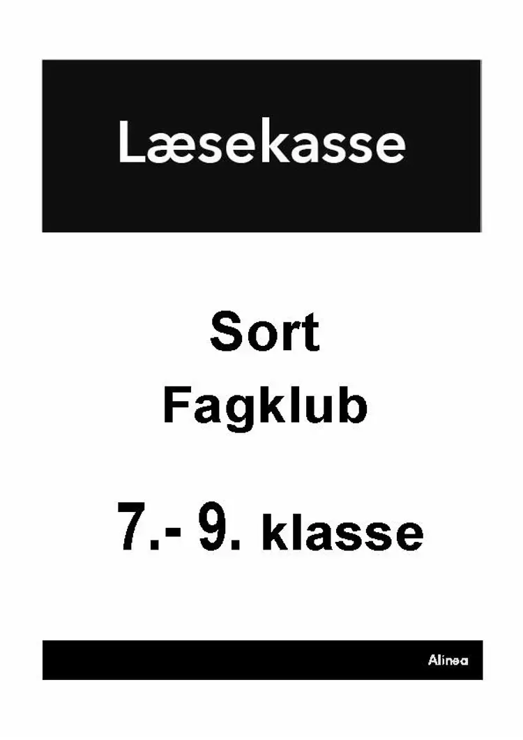 Læsekasse fra Sort Fagklub af .