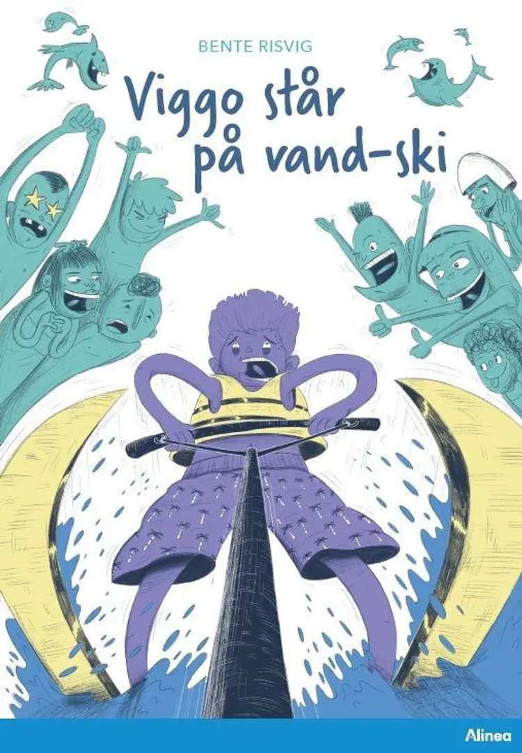 Viggo står på vandski, blå læseklub af Bente Risvig