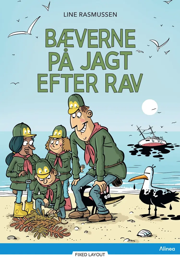 Bæverne på jagt efter rav, Blå Læseklub af Line Rasmussen