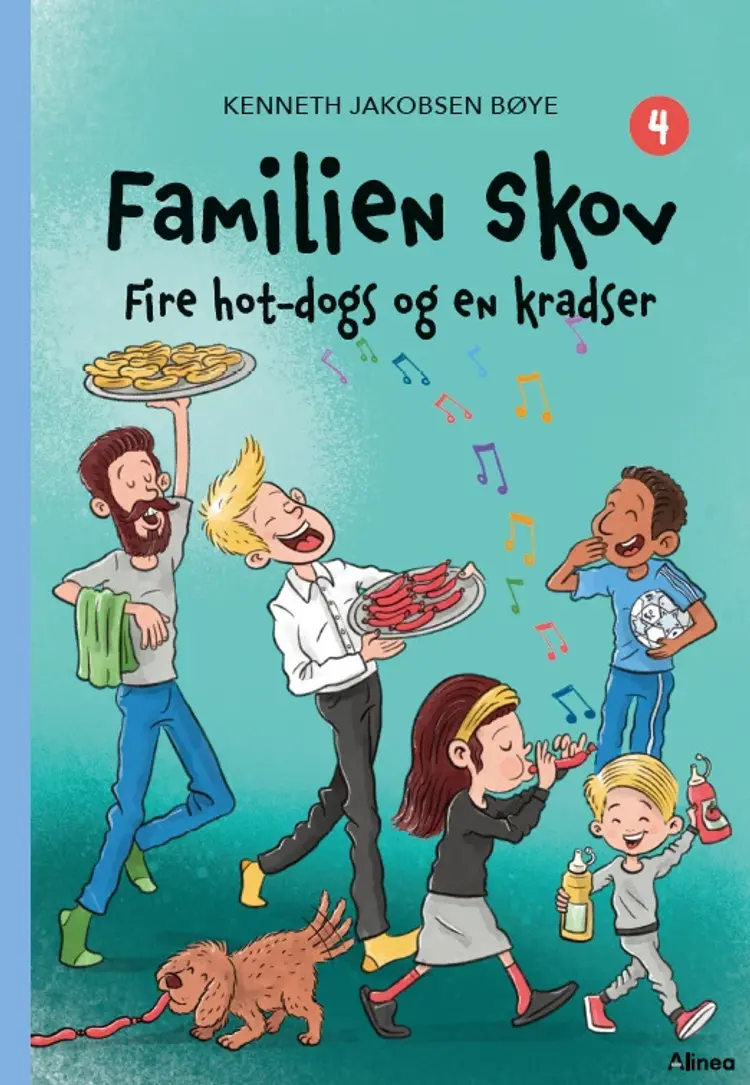 Familien Skov 4 - Fire hot-dogs og en kradser, Blå Læseklub af Kenneth Jakobsen Bøye