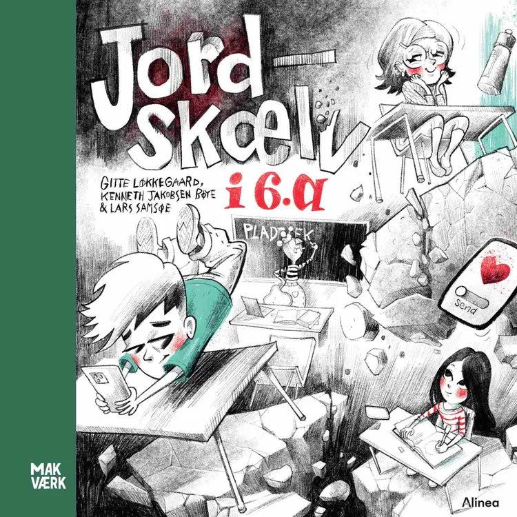 Jordskælv i 6.a., Makværk af Gitte Løkkegaard