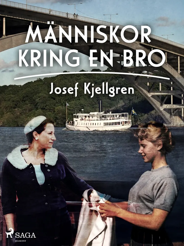 Människor kring en bro af Josef Kjellgren