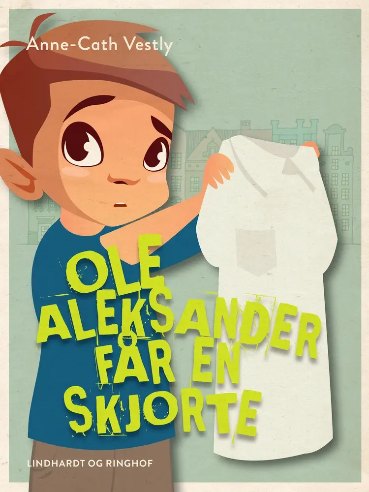 Ole Aleksander får en skjorte af Anne-Cath. Vestly