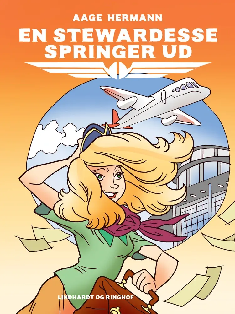 En stewardesse springer ud af Aage Hermann