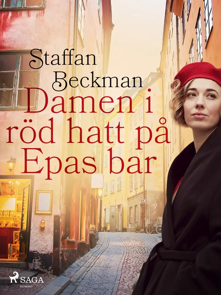 Damen i röd hatt på Epas bar af Staffan Beckman