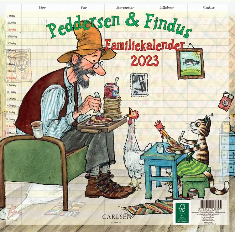 Peddersen & Findus - familiekalender 2023 af .