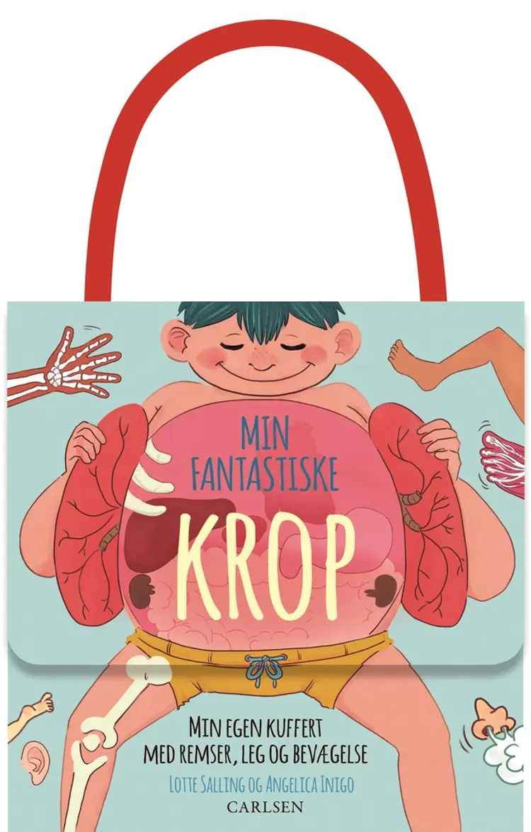 Min fantastiske krop - Min egen kuffert med remser, leg og bevægelse af Lotte Salling
